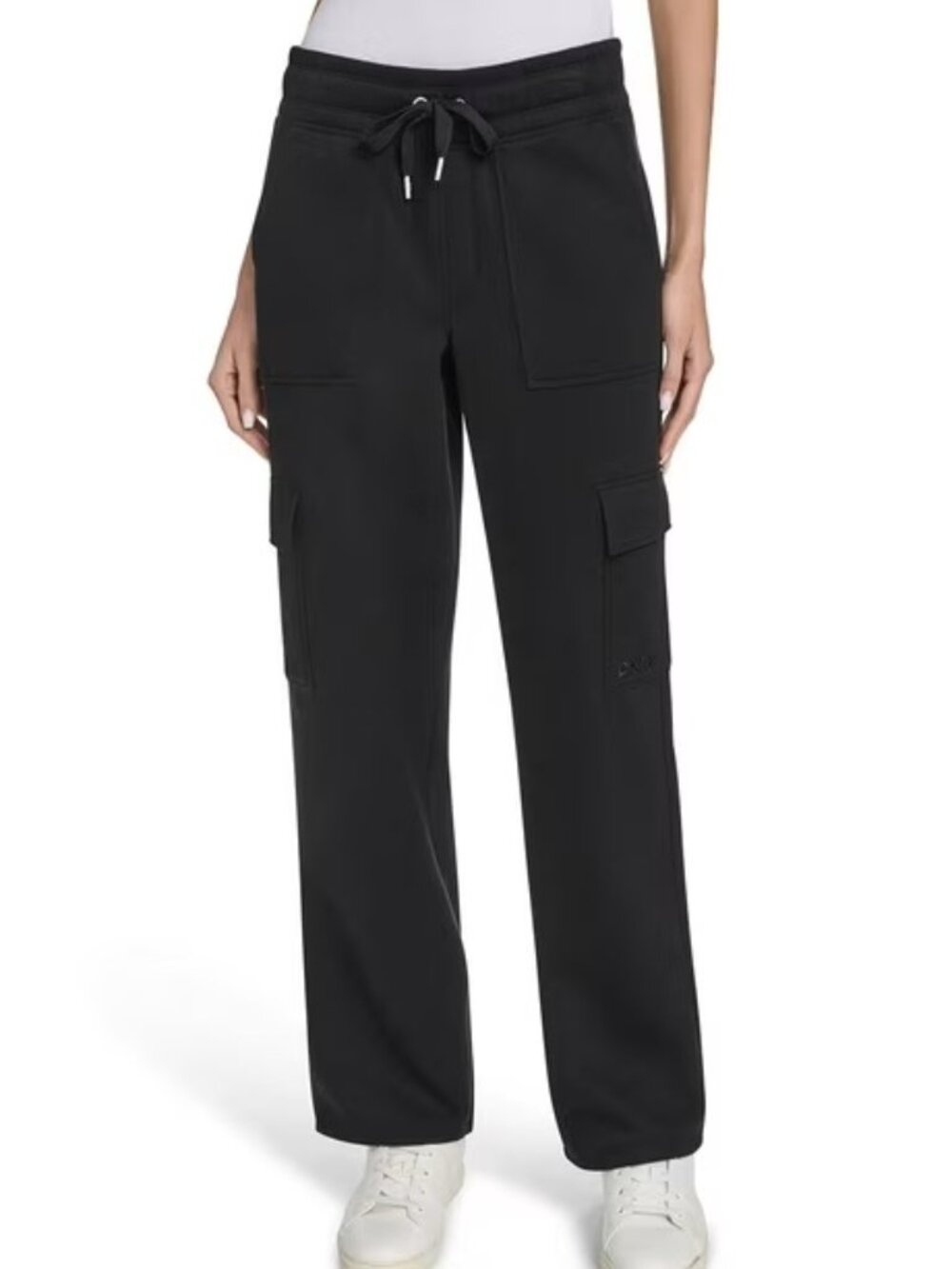 DKNY Fleece Cargo Pant Joggers Black - XXL - NEW NWT